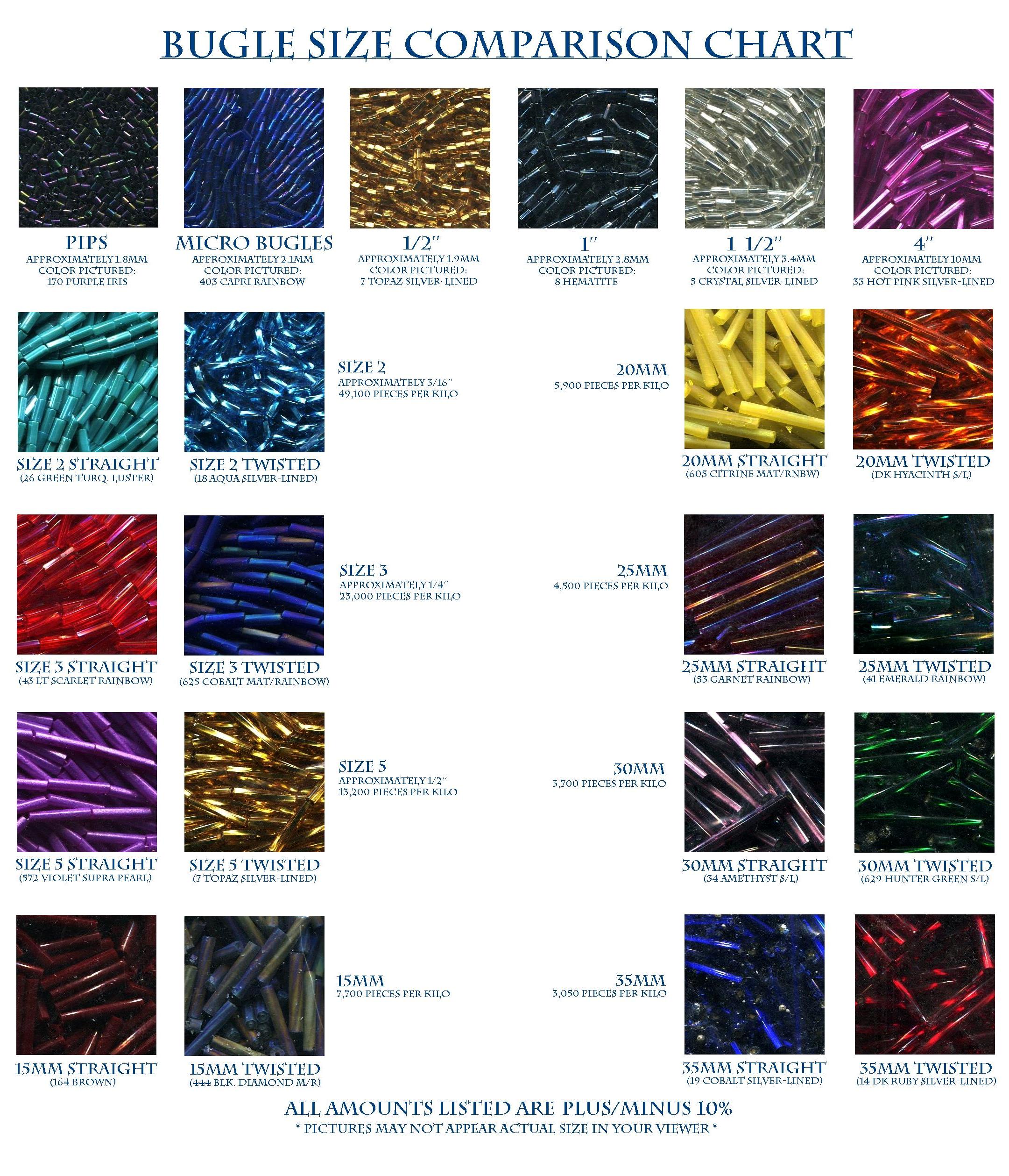 Seed Bead Color Chart